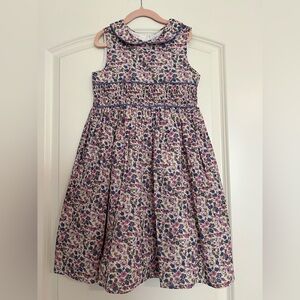Nordstrom Pink and Blue Floral Dress 100% Cotton